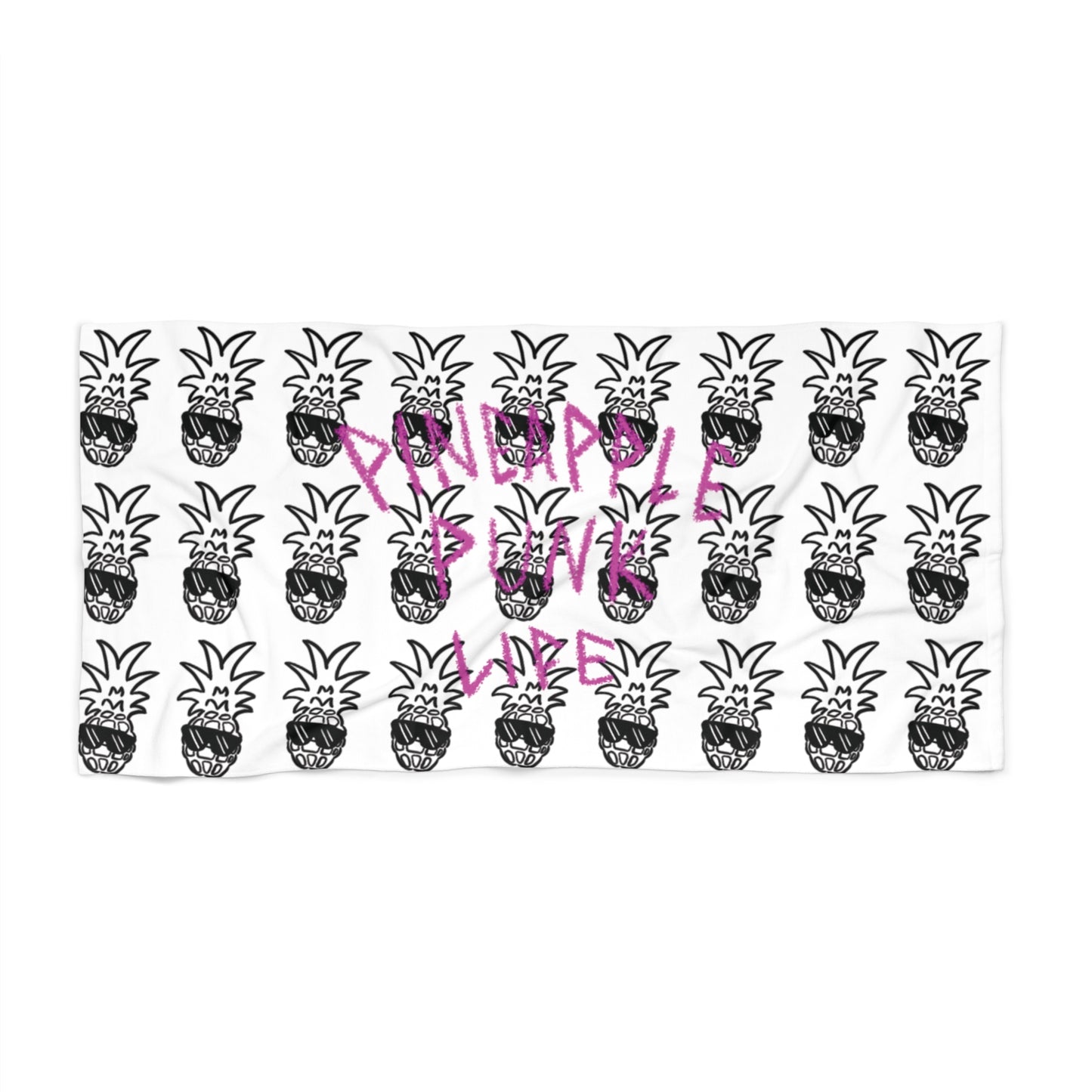 White Beach Towel