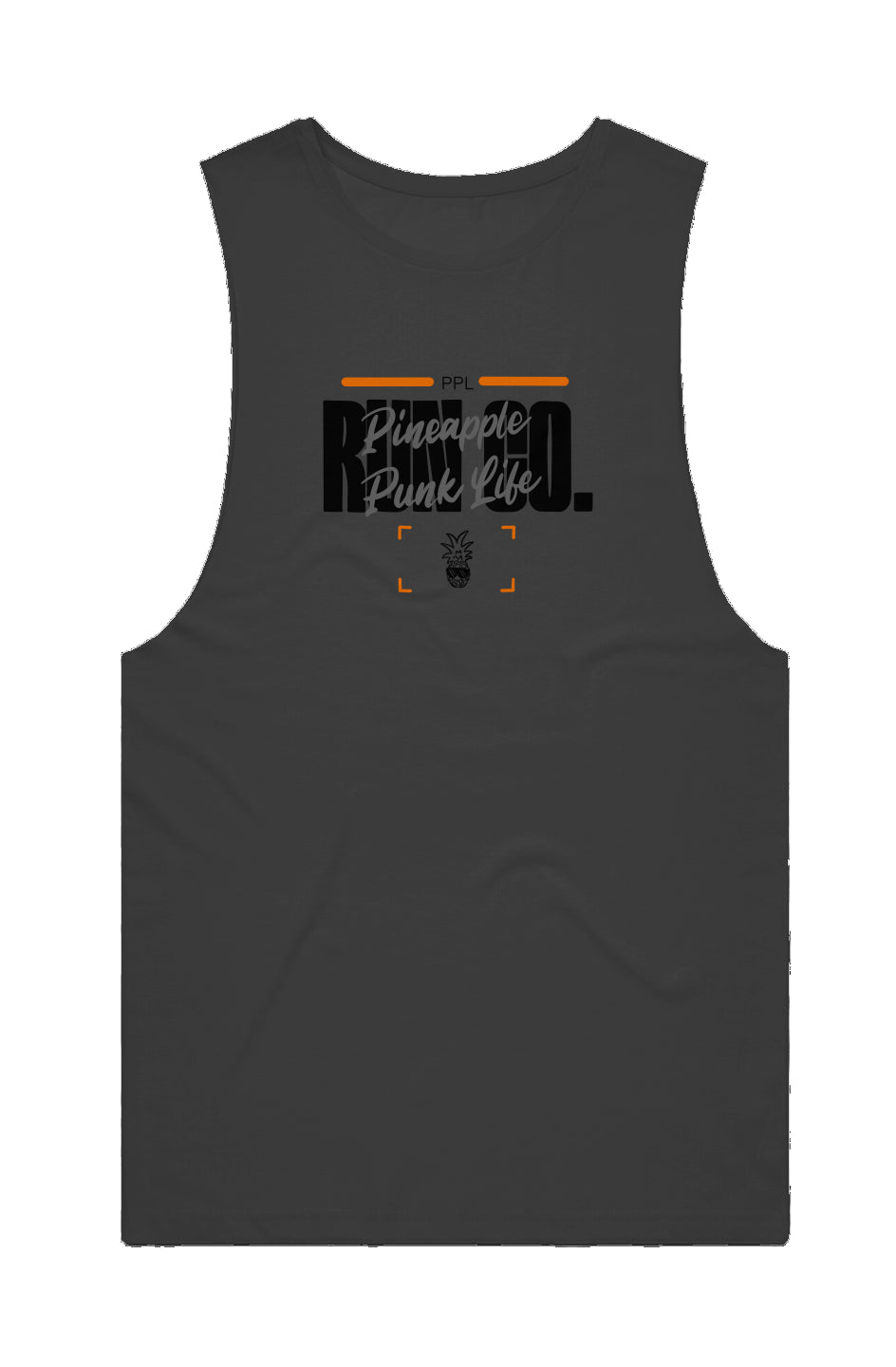 Run Co Orange Tank Top