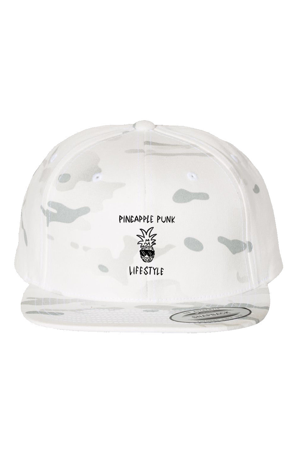 White Alpine Camo Premium Snapback