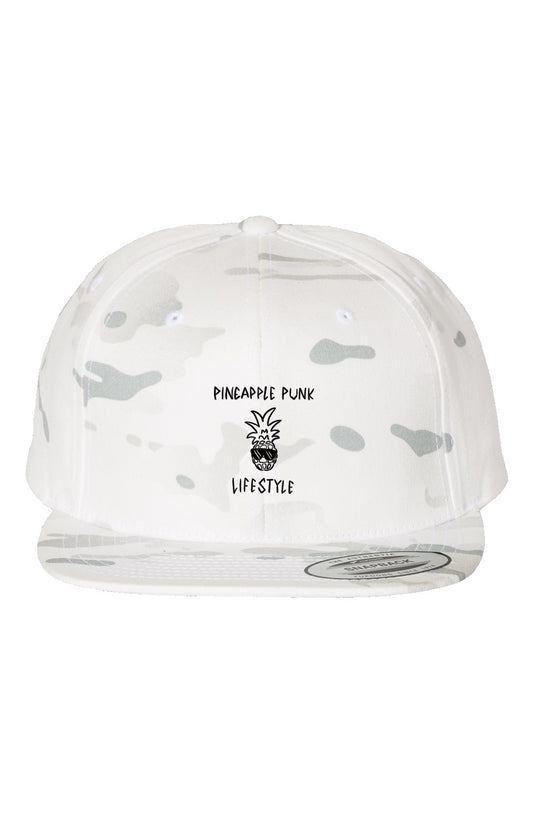 White Alpine Camo Premium Snapback