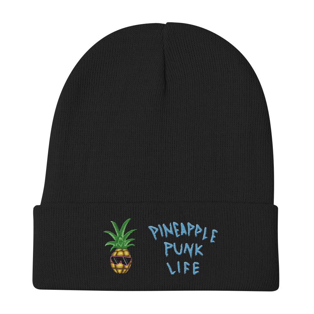 Blue Lettering Beanie